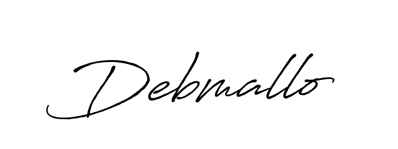 How to make Debmallo signature? Antro_Vectra_Bolder is a professional autograph style. Create handwritten signature for Debmallo name. Debmallo signature style 7 images and pictures png