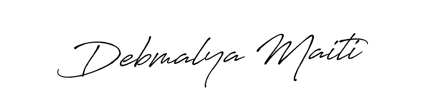 How to Draw Debmalya Maiti signature style? Antro_Vectra_Bolder is a latest design signature styles for name Debmalya Maiti. Debmalya Maiti signature style 7 images and pictures png