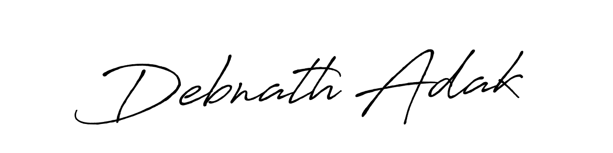 The best way (Antro_Vectra_Bolder) to make a short signature is to pick only two or three words in your name. The name Debnath Adak include a total of six letters. For converting this name. Debnath Adak signature style 7 images and pictures png