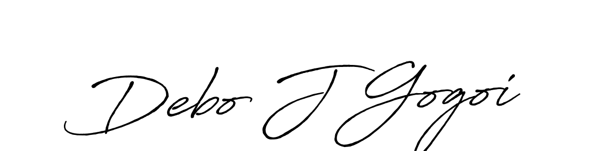 It looks lik you need a new signature style for name Debo J Gogoi. Design unique handwritten (Antro_Vectra_Bolder) signature with our free signature maker in just a few clicks. Debo J Gogoi signature style 7 images and pictures png