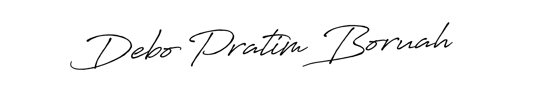 Use a signature maker to create a handwritten signature online. With this signature software, you can design (Antro_Vectra_Bolder) your own signature for name Debo Pratim Boruah. Debo Pratim Boruah signature style 7 images and pictures png