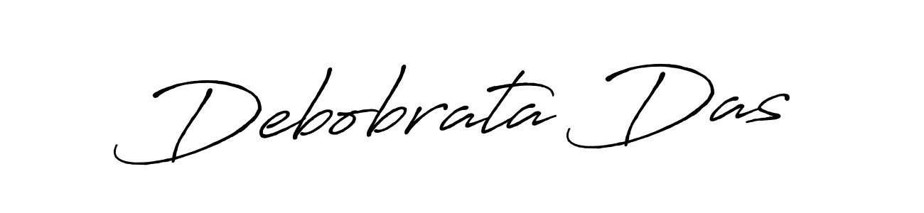 Create a beautiful signature design for name Debobrata Das. With this signature (Antro_Vectra_Bolder) fonts, you can make a handwritten signature for free. Debobrata Das signature style 7 images and pictures png