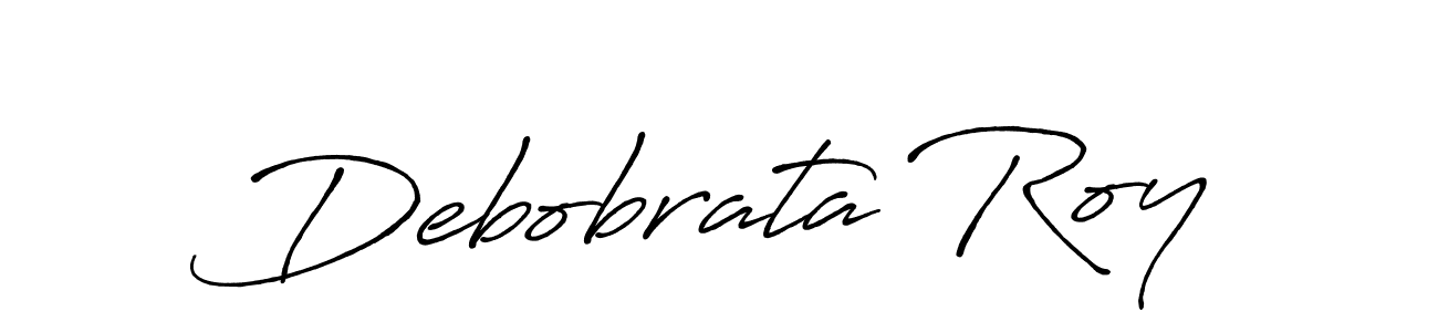 How to make Debobrata Roy signature? Antro_Vectra_Bolder is a professional autograph style. Create handwritten signature for Debobrata Roy name. Debobrata Roy signature style 7 images and pictures png