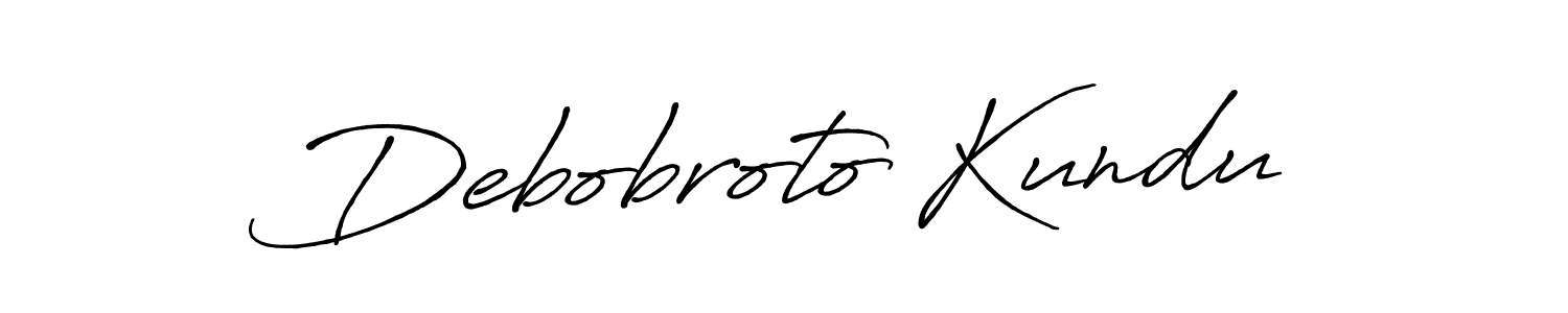 Debobroto Kundu stylish signature style. Best Handwritten Sign (Antro_Vectra_Bolder) for my name. Handwritten Signature Collection Ideas for my name Debobroto Kundu. Debobroto Kundu signature style 7 images and pictures png