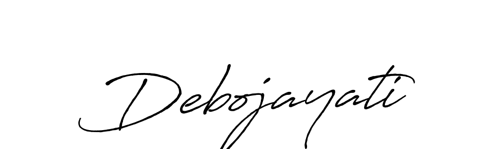 Use a signature maker to create a handwritten signature online. With this signature software, you can design (Antro_Vectra_Bolder) your own signature for name Debojayati. Debojayati signature style 7 images and pictures png