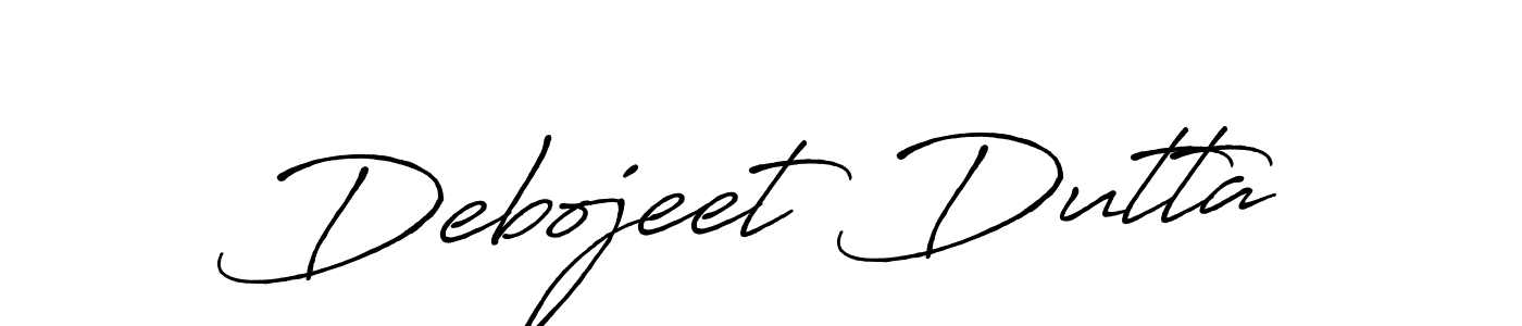 Also we have Debojeet Dutta name is the best signature style. Create professional handwritten signature collection using Antro_Vectra_Bolder autograph style. Debojeet Dutta signature style 7 images and pictures png