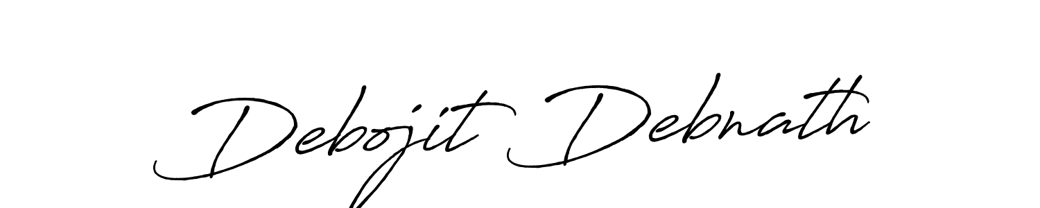 Create a beautiful signature design for name Debojit Debnath. With this signature (Antro_Vectra_Bolder) fonts, you can make a handwritten signature for free. Debojit Debnath signature style 7 images and pictures png