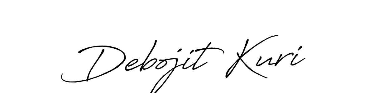 Also we have Debojit Kuri name is the best signature style. Create professional handwritten signature collection using Antro_Vectra_Bolder autograph style. Debojit Kuri signature style 7 images and pictures png