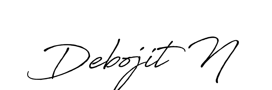 Once you've used our free online signature maker to create your best signature Antro_Vectra_Bolder style, it's time to enjoy all of the benefits that Debojit N name signing documents. Debojit N signature style 7 images and pictures png