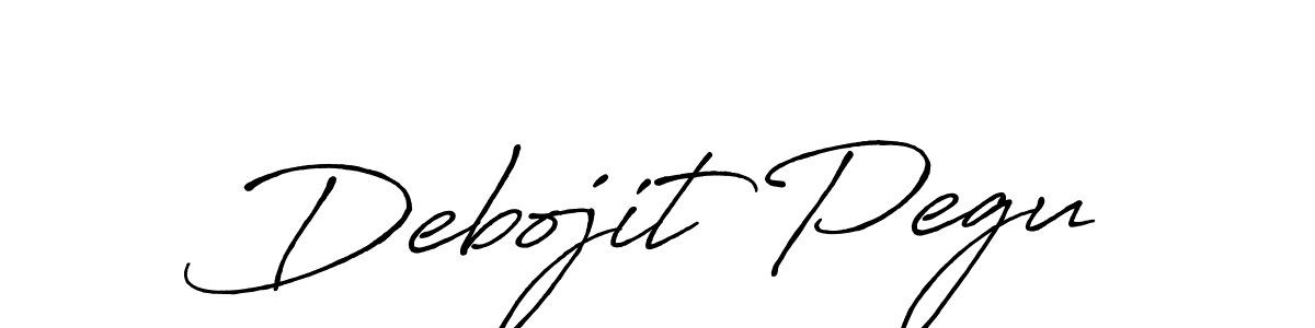 Also we have Debojit Pegu name is the best signature style. Create professional handwritten signature collection using Antro_Vectra_Bolder autograph style. Debojit Pegu signature style 7 images and pictures png