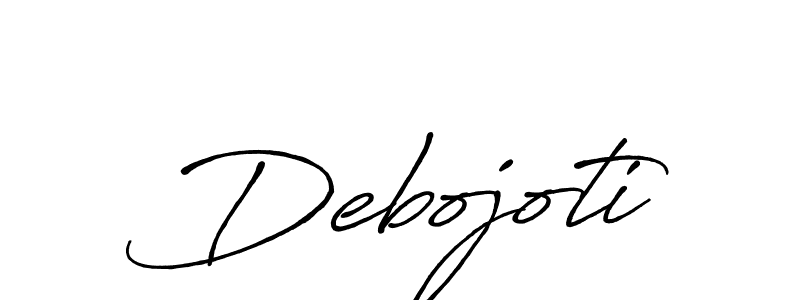 How to make Debojoti signature? Antro_Vectra_Bolder is a professional autograph style. Create handwritten signature for Debojoti name. Debojoti signature style 7 images and pictures png