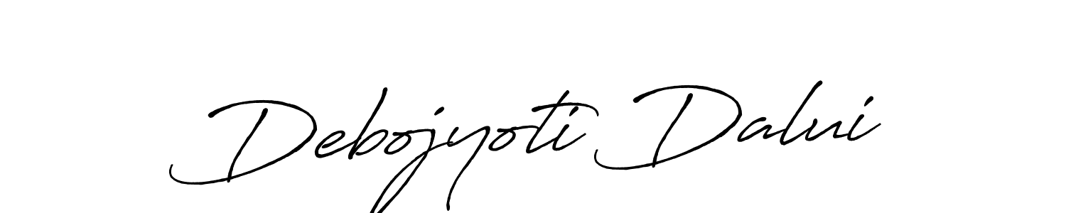 Also we have Debojyoti Dalui name is the best signature style. Create professional handwritten signature collection using Antro_Vectra_Bolder autograph style. Debojyoti Dalui signature style 7 images and pictures png