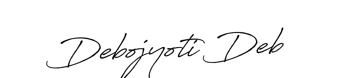 It looks lik you need a new signature style for name Debojyoti Deb. Design unique handwritten (Antro_Vectra_Bolder) signature with our free signature maker in just a few clicks. Debojyoti Deb signature style 7 images and pictures png