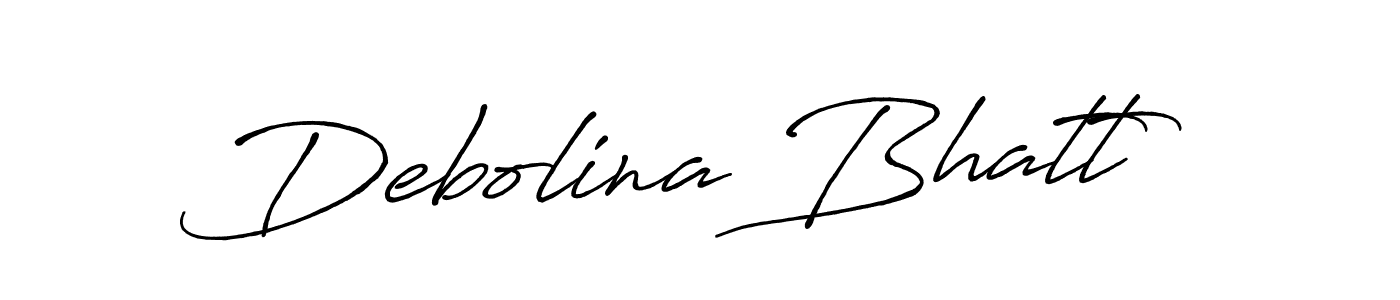 Once you've used our free online signature maker to create your best signature Antro_Vectra_Bolder style, it's time to enjoy all of the benefits that Debolina Bhatt name signing documents. Debolina Bhatt signature style 7 images and pictures png