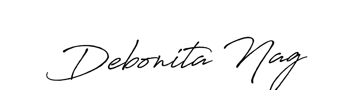 Also we have Debonita Nag name is the best signature style. Create professional handwritten signature collection using Antro_Vectra_Bolder autograph style. Debonita Nag signature style 7 images and pictures png