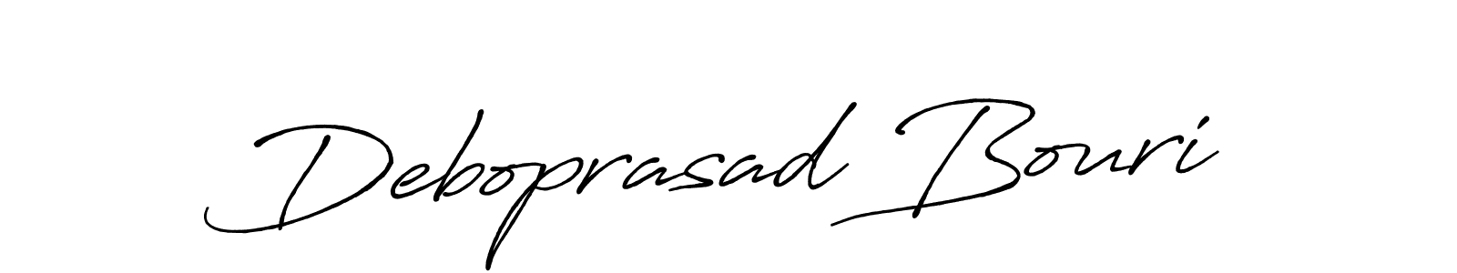 It looks lik you need a new signature style for name Deboprasad Bouri. Design unique handwritten (Antro_Vectra_Bolder) signature with our free signature maker in just a few clicks. Deboprasad Bouri signature style 7 images and pictures png