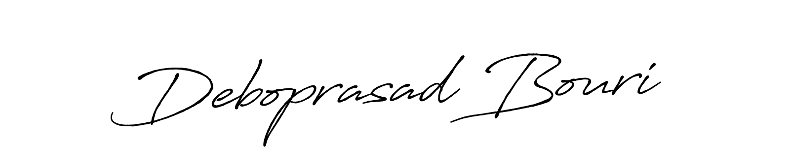 if you are searching for the best signature style for your name Deboprasad Bouri. so please give up your signature search. here we have designed multiple signature styles  using Antro_Vectra_Bolder. Deboprasad Bouri signature style 7 images and pictures png