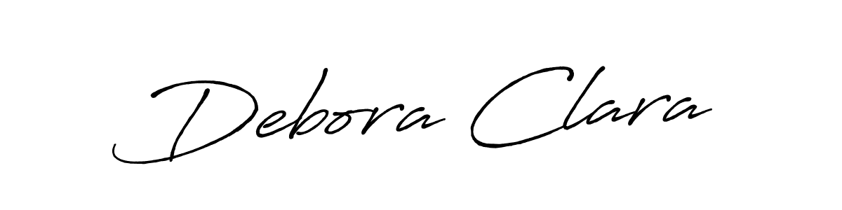 How to make Debora Clara name signature. Use Antro_Vectra_Bolder style for creating short signs online. This is the latest handwritten sign. Debora Clara signature style 7 images and pictures png
