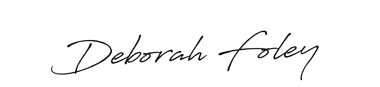 How to make Deborah Foley name signature. Use Antro_Vectra_Bolder style for creating short signs online. This is the latest handwritten sign. Deborah Foley signature style 7 images and pictures png