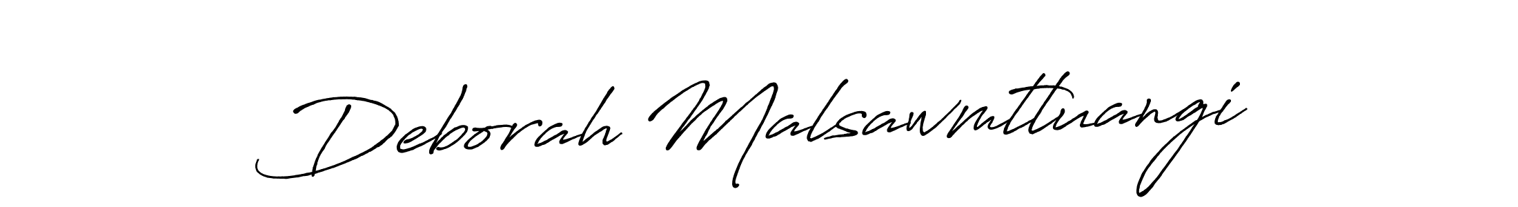 Design your own signature with our free online signature maker. With this signature software, you can create a handwritten (Antro_Vectra_Bolder) signature for name Deborah Malsawmtluangi. Deborah Malsawmtluangi signature style 7 images and pictures png