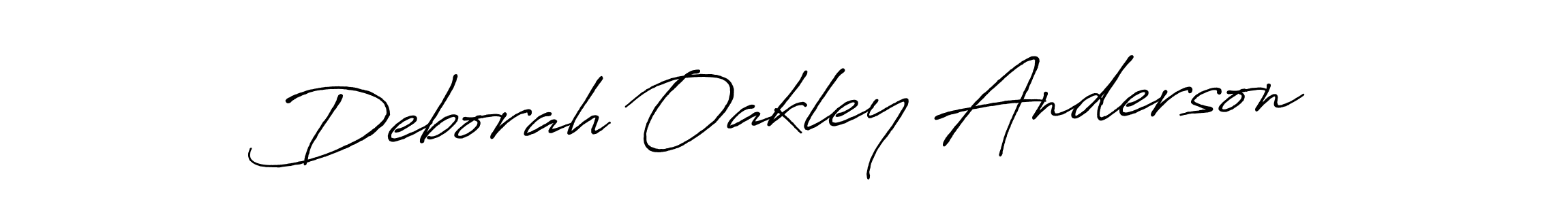 Design your own signature with our free online signature maker. With this signature software, you can create a handwritten (Antro_Vectra_Bolder) signature for name Deborah Oakley Anderson. Deborah Oakley Anderson signature style 7 images and pictures png