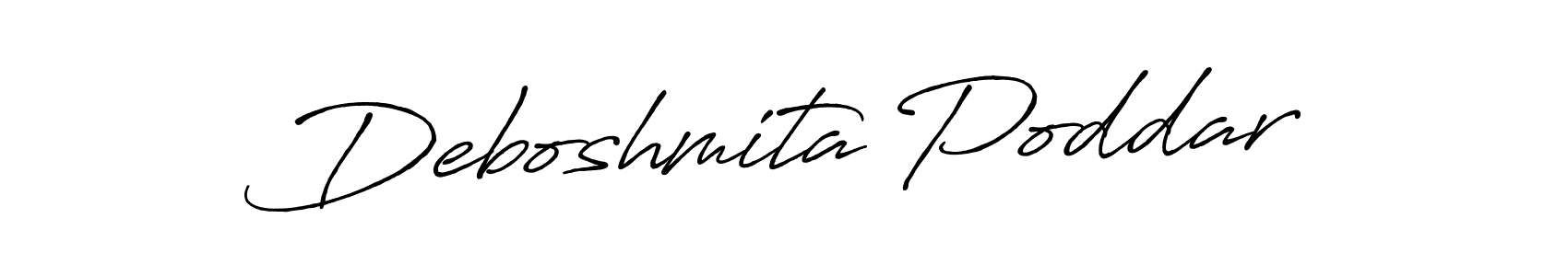 The best way (Antro_Vectra_Bolder) to make a short signature is to pick only two or three words in your name. The name Deboshmita Poddar include a total of six letters. For converting this name. Deboshmita Poddar signature style 7 images and pictures png
