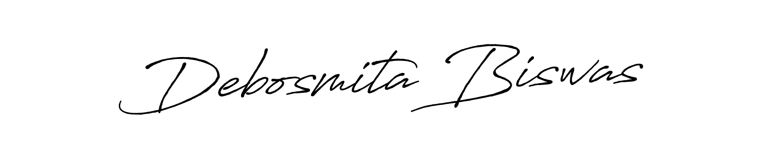 Debosmita Biswas stylish signature style. Best Handwritten Sign (Antro_Vectra_Bolder) for my name. Handwritten Signature Collection Ideas for my name Debosmita Biswas. Debosmita Biswas signature style 7 images and pictures png