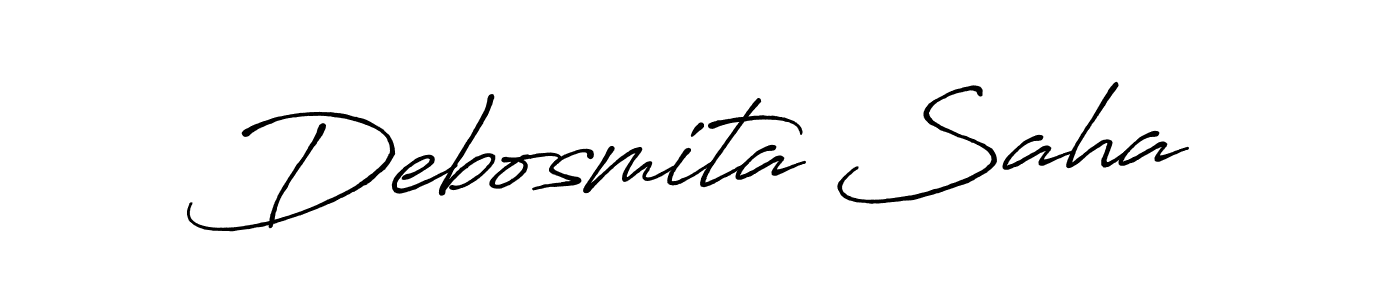 Make a beautiful signature design for name Debosmita Saha. Use this online signature maker to create a handwritten signature for free. Debosmita Saha signature style 7 images and pictures png