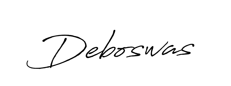 Make a beautiful signature design for name Deboswas. With this signature (Antro_Vectra_Bolder) style, you can create a handwritten signature for free. Deboswas signature style 7 images and pictures png