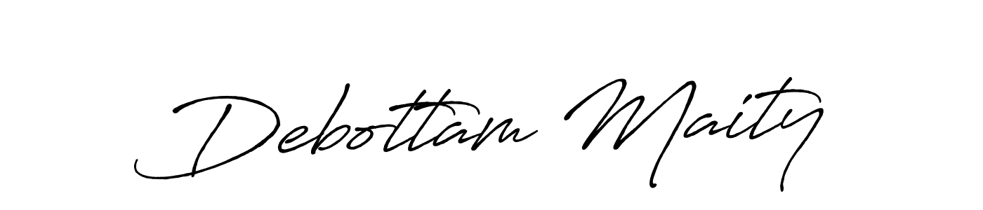 Design your own signature with our free online signature maker. With this signature software, you can create a handwritten (Antro_Vectra_Bolder) signature for name Debottam Maity. Debottam Maity signature style 7 images and pictures png