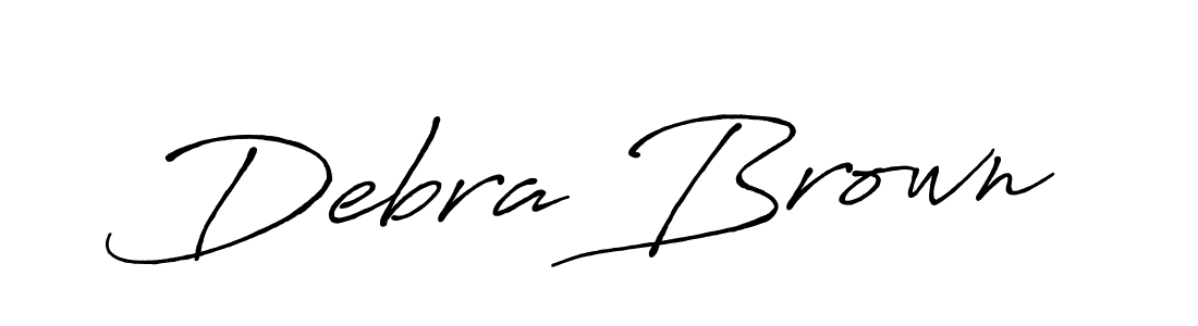 Debra Brown stylish signature style. Best Handwritten Sign (Antro_Vectra_Bolder) for my name. Handwritten Signature Collection Ideas for my name Debra Brown. Debra Brown signature style 7 images and pictures png