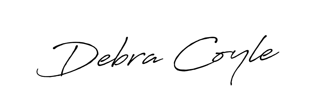 Similarly Antro_Vectra_Bolder is the best handwritten signature design. Signature creator online .You can use it as an online autograph creator for name Debra Coyle. Debra Coyle signature style 7 images and pictures png