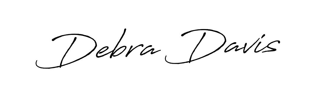 Design your own signature with our free online signature maker. With this signature software, you can create a handwritten (Antro_Vectra_Bolder) signature for name Debra Davis. Debra Davis signature style 7 images and pictures png