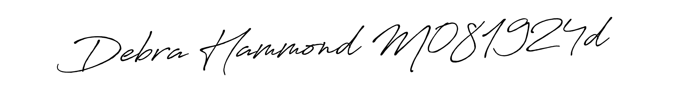 You can use this online signature creator to create a handwritten signature for the name Debra Hammond M081924d. This is the best online autograph maker. Debra Hammond M081924d signature style 7 images and pictures png