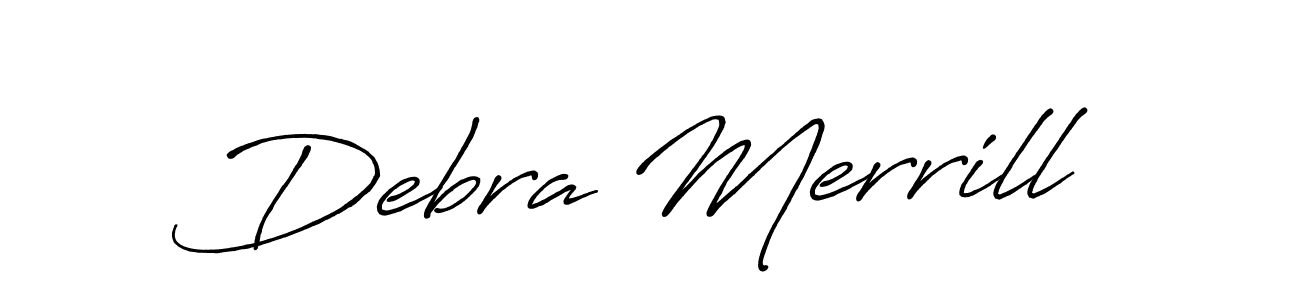 You can use this online signature creator to create a handwritten signature for the name Debra Merrill. This is the best online autograph maker. Debra Merrill signature style 7 images and pictures png