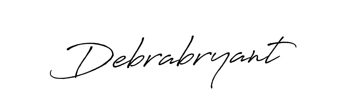 You should practise on your own different ways (Antro_Vectra_Bolder) to write your name (Debrabryant) in signature. don't let someone else do it for you. Debrabryant signature style 7 images and pictures png