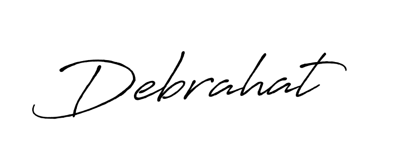 You should practise on your own different ways (Antro_Vectra_Bolder) to write your name (Debrahat) in signature. don't let someone else do it for you. Debrahat signature style 7 images and pictures png