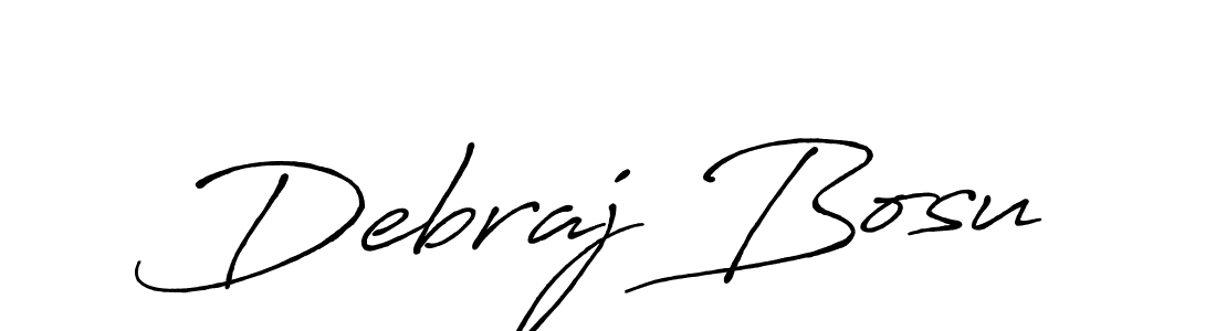 Use a signature maker to create a handwritten signature online. With this signature software, you can design (Antro_Vectra_Bolder) your own signature for name Debraj Bosu. Debraj Bosu signature style 7 images and pictures png