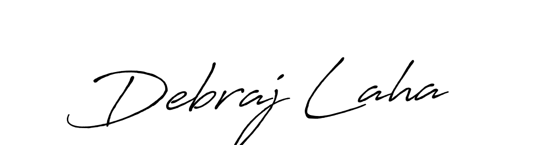 The best way (Antro_Vectra_Bolder) to make a short signature is to pick only two or three words in your name. The name Debraj Laha include a total of six letters. For converting this name. Debraj Laha signature style 7 images and pictures png