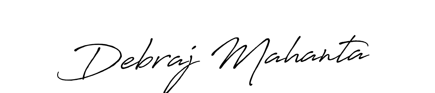 Design your own signature with our free online signature maker. With this signature software, you can create a handwritten (Antro_Vectra_Bolder) signature for name Debraj Mahanta. Debraj Mahanta signature style 7 images and pictures png