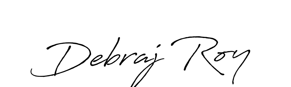 Make a beautiful signature design for name Debraj Roy. With this signature (Antro_Vectra_Bolder) style, you can create a handwritten signature for free. Debraj Roy signature style 7 images and pictures png