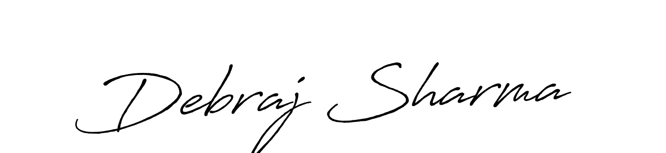 Make a beautiful signature design for name Debraj Sharma. With this signature (Antro_Vectra_Bolder) style, you can create a handwritten signature for free. Debraj Sharma signature style 7 images and pictures png