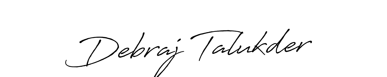 You should practise on your own different ways (Antro_Vectra_Bolder) to write your name (Debraj Talukder) in signature. don't let someone else do it for you. Debraj Talukder signature style 7 images and pictures png