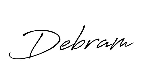 Create a beautiful signature design for name Debram. With this signature (Antro_Vectra_Bolder) fonts, you can make a handwritten signature for free. Debram signature style 7 images and pictures png