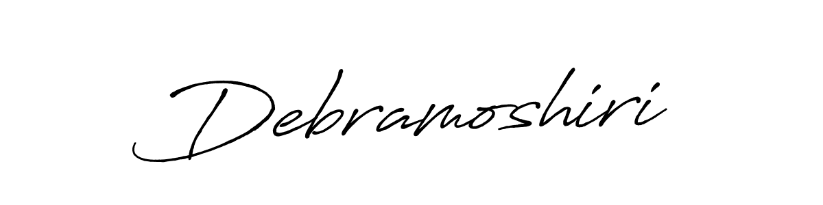 How to make Debramoshiri name signature. Use Antro_Vectra_Bolder style for creating short signs online. This is the latest handwritten sign. Debramoshiri signature style 7 images and pictures png