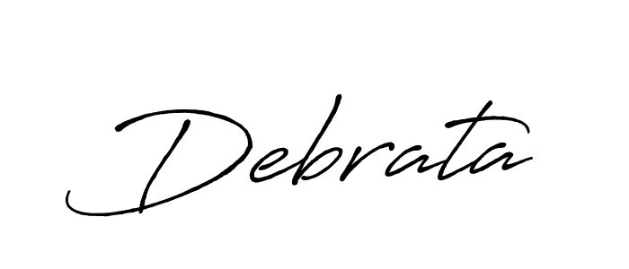 Design your own signature with our free online signature maker. With this signature software, you can create a handwritten (Antro_Vectra_Bolder) signature for name Debrata. Debrata signature style 7 images and pictures png