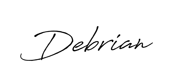 The best way (Antro_Vectra_Bolder) to make a short signature is to pick only two or three words in your name. The name Debrian include a total of six letters. For converting this name. Debrian signature style 7 images and pictures png