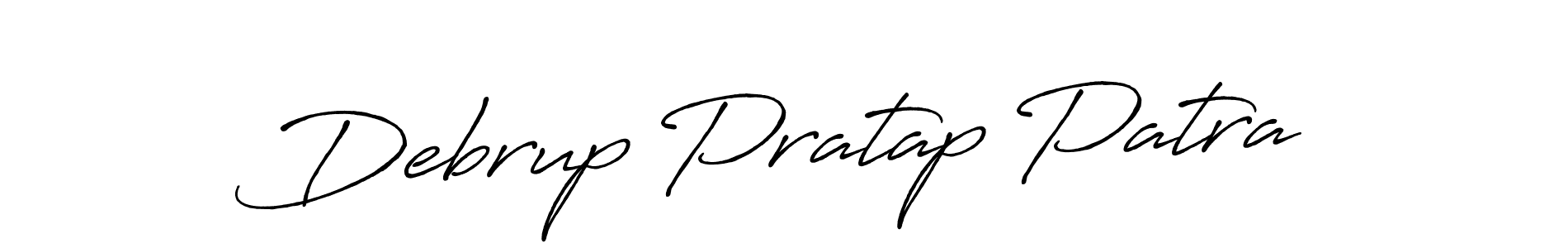 The best way (Antro_Vectra_Bolder) to make a short signature is to pick only two or three words in your name. The name Debrup Pratap Patra include a total of six letters. For converting this name. Debrup Pratap Patra signature style 7 images and pictures png