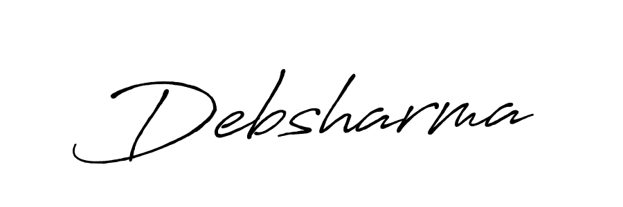 Also You can easily find your signature by using the search form. We will create Debsharma name handwritten signature images for you free of cost using Antro_Vectra_Bolder sign style. Debsharma signature style 7 images and pictures png