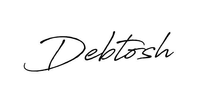 Create a beautiful signature design for name Debtosh. With this signature (Antro_Vectra_Bolder) fonts, you can make a handwritten signature for free. Debtosh signature style 7 images and pictures png